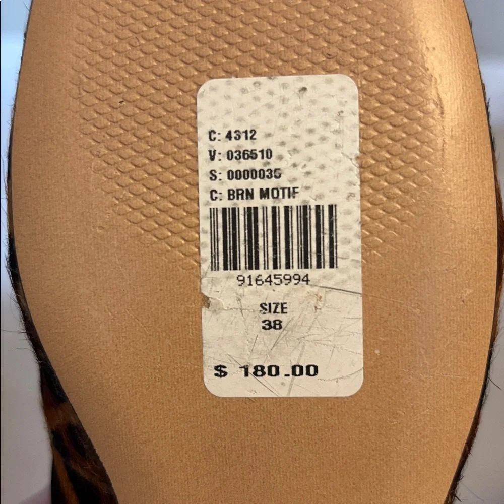 ANTHROPOLOGIE Maeve Calf Hair, Mary Jane Flats , Sz 38. - Picture 11 of 12